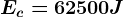 Ec=62500 J