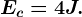 Ec = 4 J.