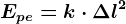 Epe= k\cdot \Delta l^2