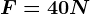 F=40 N