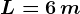 L= 6\, m