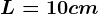 L=10 cm