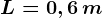 L = 0,6\, m