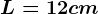 L = 12cm