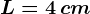 L = 4 \, cm