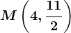 M\left ( 4,\frac112 \right )