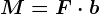 M = F\cdot b