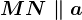 MN \parallel a