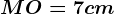 MO=7cm