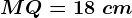 MQ=18\ cm
