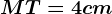 MT=4cm
