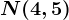 N(4,5)
