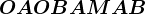 OA+OB+AM+AB