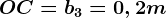 OC = b3= 0,2m