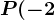 P(-2;-3)