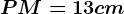 PM=13 cm