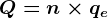 Q=n\times qe