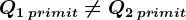 Q1\: primit\neq Q2\: primit