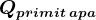 Qprimit \: apa