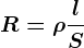 R=\rho \fraclS