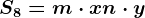 S8=m\cdot x+n\cdot y
