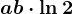 a+b\cdot \ln2