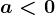 a< 0