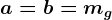 a= b= mg