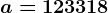 a=12+33+18