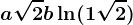 a\sqrt2+b\ln(1+\sqrt2)