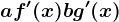 af'(x)+bg'(x)