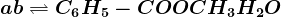 a +b<--> C6H5-COOCH3+H2O