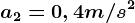 a2=0,4m/s^2
