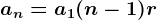 an=a1+(n-1)r