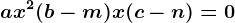 ax^2+(b-m)x+(c-n)=0