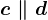 c \parallel d