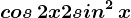 cos\, 2x+2sin^2\, x