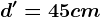 d'=45 cm