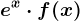 e^x\cdot f(x)