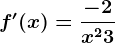 f'(x)=\frac-2x^2+3