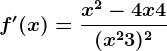 f'(x)=\fracx^2-4x+4(x^2+3)^2