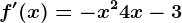 f'(x)=-x^2+4x-3