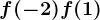 f(-2)+f(1)