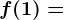 formula