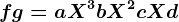 f+g=aX^3+bX^2+cX+d