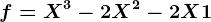 f=X^3-2X^2-2X+1