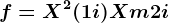 f=X^2+(1+i)X+m+2i