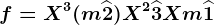 f=X^3+(m+\widehat2)X^2+\widehat3X+m+\widehat1