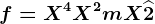 f=X^4+X^2+mX+\widehat2