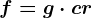 f=g\cdot c+r